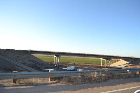 Construction on East Hwy 50 for BNSF Overpass